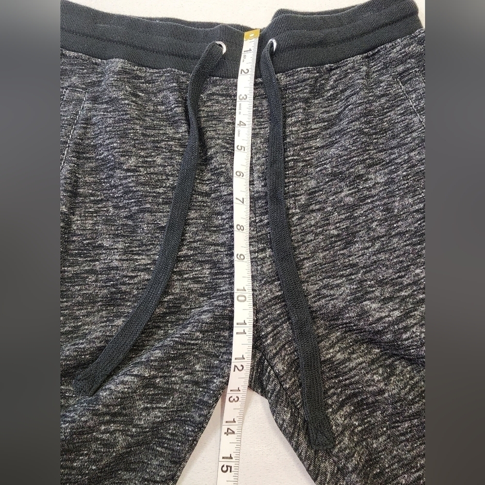 Forever 21 Men's Heathered Black Drawstring Jogger 2 Pockets Pants Size Small - Picture 7 of 10